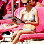 Pic of Gwyneth Paltrow in gray bikini on the beach in Barbados