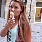 Pic of Sweet bimbo Lana S has eaten the ice cream and got pounded into the anal hole
