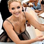 Pic of Jennifer Lawrence Bends Down To Show Her Fans Her Boobs