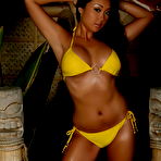 Pic of Asian Hoshi in a Yellow Bikini
