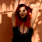 Pic of Lucy Vixen Shooting In Her Black Bodysuit - Curvy Erotic