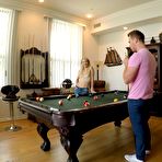 Pic of Laura Bentley plays with stepson's cue stick Video - Porn Portal
