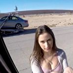 Pic of Fucking A Beautiful Hitchhiker Brunette In His Van - aTeenPorn.net