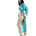 Pic of Nora Rose Silk Robe Seduction Nude Muse - Curvy Erotic