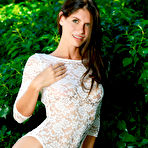 Pic of Yasmina A Strips off her White Lace Bodysuit