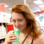 Pic of Kelsey Berneray Flashing Tits in the Supermarket