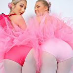 Pic of Two sexy ballet dancers Natalia Rossi and Ally Kay get fucked in extreme positions