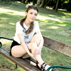 Pic of Mila Azul Strips Naked in the Park