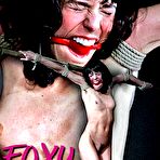 Pic of SexPreviews - Lexi Foxy is spread bound in rope and toyed by maledom in dark dungeon