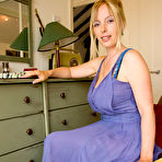 Pic of [All Over 30] Mature Lucy Gresty with Big Naturals Wearing Blue Lingerie - IWantMature.com
