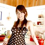 Pic of Stunning asian babe with big tits Ai Sayama stripping in the kitchen at New Sex Pics