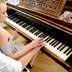 Pic of Skinny blonde is seduced by her piano teacher and gets more than a lesson from him