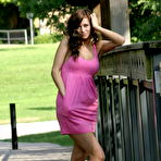 Pic of London Hart in a Pink Dress