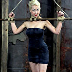 Pic of SexPreviews - Niki Nymph busty blonde with red ballgag is rope bound and toyed