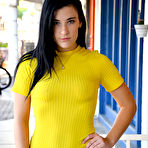 Pic of FTV Bella in a Yellow Tight Dress