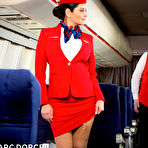 Pic of Mariska X sexy stewardess fucks a crew member in the airplane