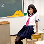 Pic of Schoolgirl Uta Kohaku gives a stunning footjob to her horny-ass teacher

