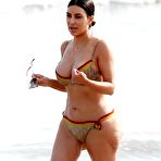 Pic of Kim Kardashian in bikini on the beach in Tulum