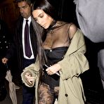 Pic of Kim Kardashian attending the Balenciaga show in Paris