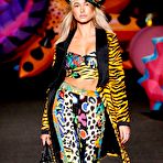 Pic of Hailey Baldwin runway and backstage at Moschino fashion show