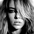 Pic of Hannah Ferguson topless and naked b-&-w scans