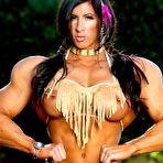Pic of Huge Muscular Amazon posing sexy