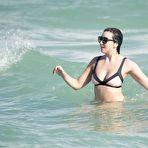 Pic of Daisy Lowe in bikini at Miami beach