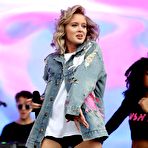 Pic of Zara Larsson sexy perfoms on the stage