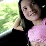 Pic of Teen cutie gets in car to get her pussy fingered