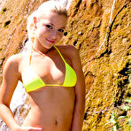 Pic of Long legged european bikini babe Jennifer Love gets double stuffed in the sun