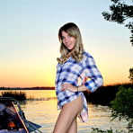 Pic of Lola Krit in Sunset Boat