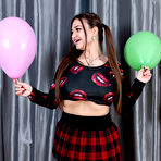 Pic of Demmy Blaze Popping Balloons XX-Cel - Curvy Erotic
