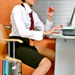 Pic of SecretaryPantyhose :: Elena horny office pantyhose girl