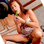 Pic of Amateur slut wife cucumber fucks hairy pussy | The Hairy Lady Blog
