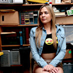 Pic of Blonde shoplyfter Blair Williams caught and punished