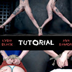 Pic of SexPreviews - Ava Damore and Lydia Black dungeon rope bound and tied in straight jacket