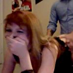 Pic of Redhead girlfriend homemade doggystyle fuck while eating her panties at AmateurPorn.me