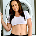 Pic of Brandii Banks Strips In the Laundry Room