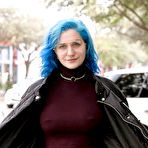 Pic of Skye Blue Blue Haired Flasher Zishy / Hotty Stop