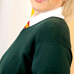 Pic of Jenny James Blonde Curvy Girl in a Uniform