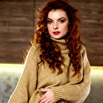Pic of Veronika Glam Leggy Redhead in Fishnet