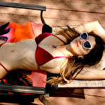 Pic of Cutie Adriene Macedo teasing poolside in Zishy pics | Erotic Beauties