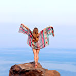 Pic of Stefani posing atop the mountains in nature nudes by MPL Studios | Erotic Beauties