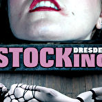 Pic of SexPreviews - Dresden 333 stocks and rope bound for spanking and pussy toying in dungeon by maledom