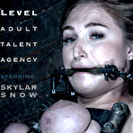 Pic of SexPreviews - Skylar Snow busty blonde is bound gagged with her tits clamped in dungeon