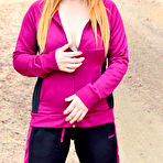 Pic of Penny Pax Flashing Tits on a Dirt Road