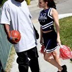 Pic of Cute girl in a cheerleader uniform Tommie Ryden gets tons of that black cock inside her