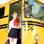 Pic of bus stop redhead