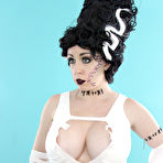 Pic of Kayla Kiss Bride Of Frankenstein Cosplay Body Paint And High Heels Nude
