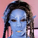 Pic of Misty Stone is a black girl who looks like a babe from Avatar, the movie.